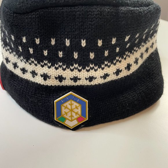 Vintage FILA Rare FISI Logo Knit Wool Winter Bucket Hat Cap Emblem One Size main image 12